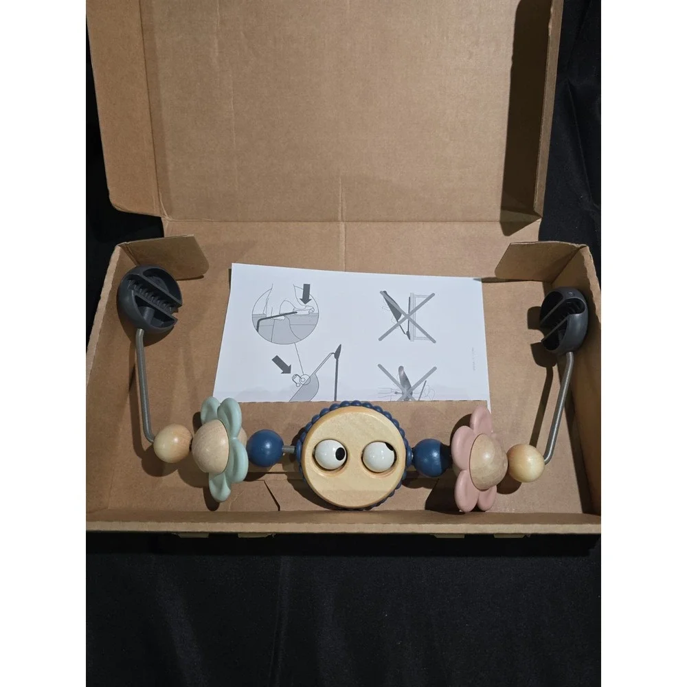 BabyBjörn Baby Bjorn Googly Eyes Pastel Accessory Toy Bar for Bouncer Open Box
